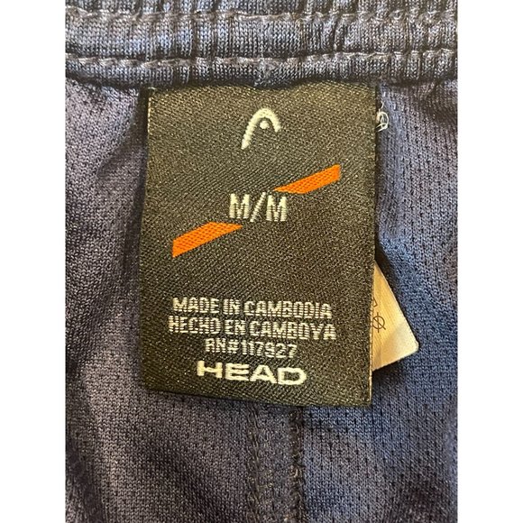 Head Mens Athletic Shorts HEB191SH09 Running Jogging Mid Rise Blue Size Medium - Picture 8 of 10